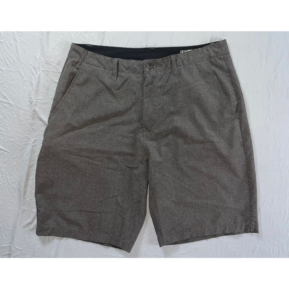 Volcom Surf&Turf 4-Way Stretch Hybrid Chino Shorts. Gray, Heather Men's 32. EUC!